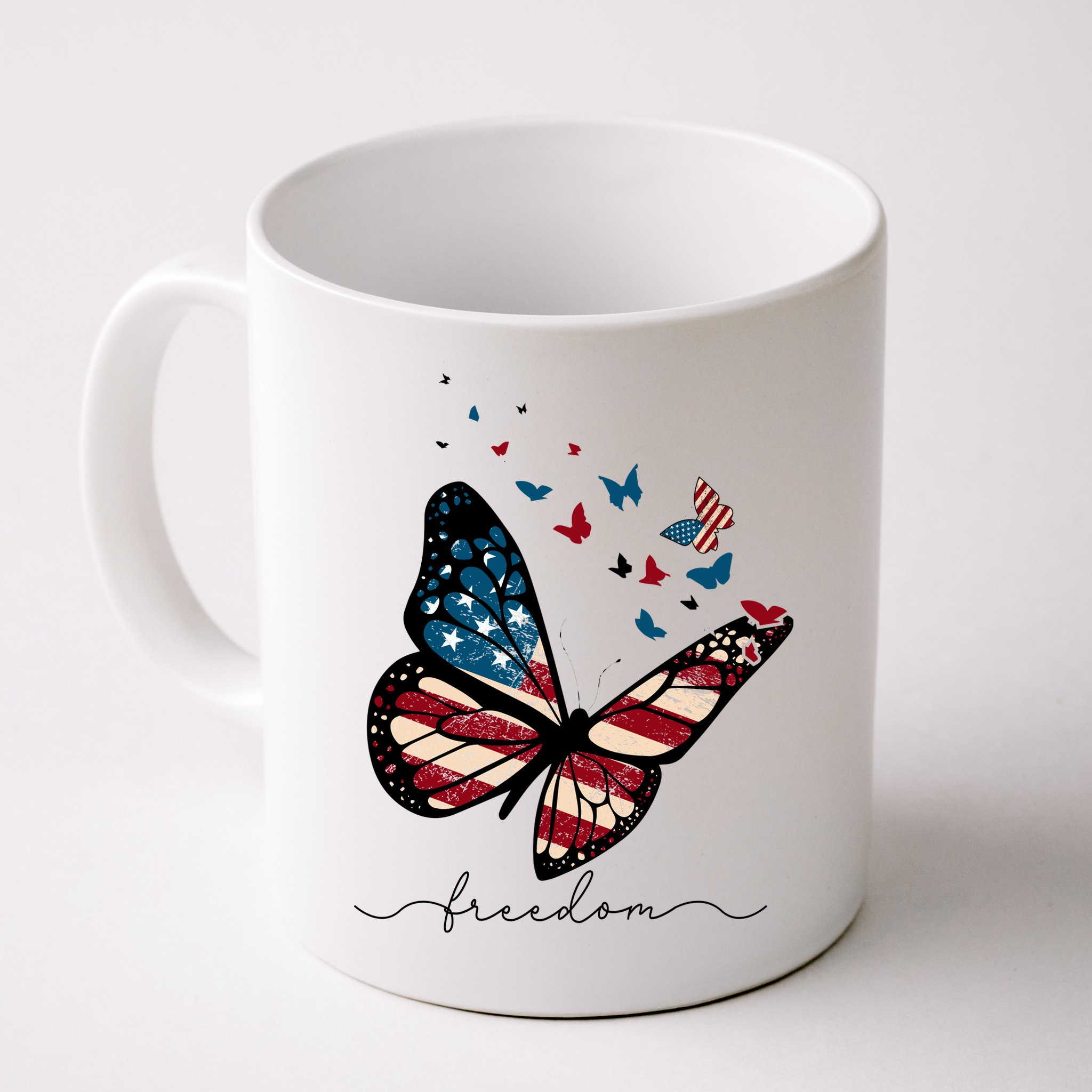 Freedom Butterfly 4th Of July Mug
