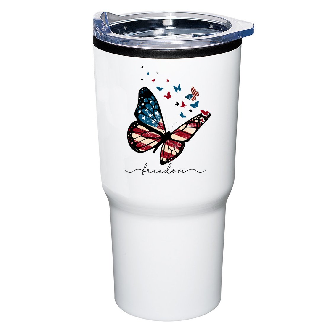 Freedom Butterfly 4th Of July Tumbler