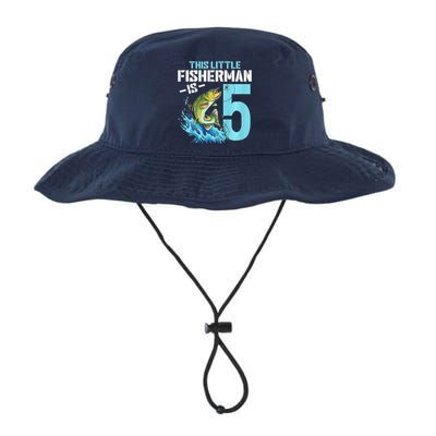 Fishing Birthday 5 Year Old Fisher 5th Bday Legacy Cool Fit Booney Bucket Hat