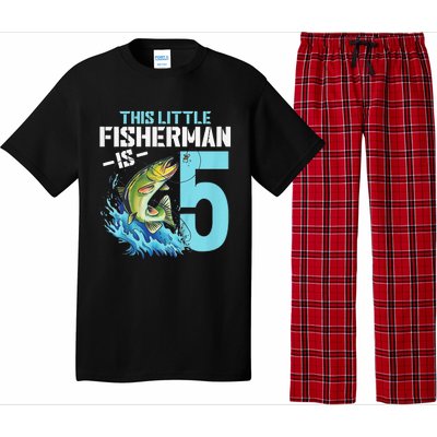 Fishing Birthday 5 Year Old Fisher 5th Bday Pajama Set