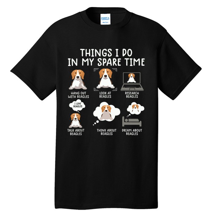 Funny Beagle 6 Things I Do In My Sprite Time Beagle Tall T-Shirt