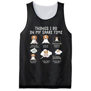 Funny Beagle 6 Things I Do In My Sprite Time Beagle Mesh Reversible Basketball Jersey Tank