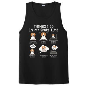 Funny Beagle 6 Things I Do In My Sprite Time Beagle PosiCharge Competitor Tank