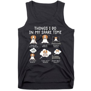 Funny Beagle 6 Things I Do In My Sprite Time Beagle Tank Top