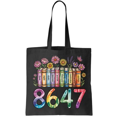 Floral Bookshelf 8647 Inclusion And Love Teacher Bag
