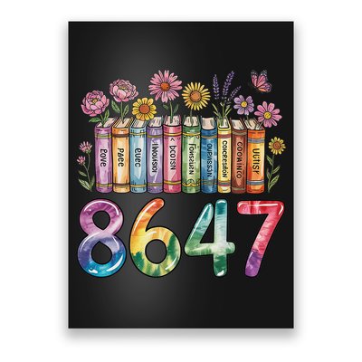 Floral Bookshelf 8647 Inclusion And Love Teacher Poster