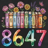 Floral Bookshelf 8647 Inclusion And Love Teacher Hat