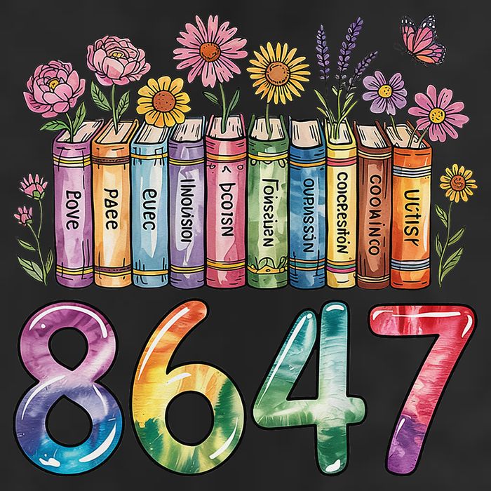 Floral Bookshelf 8647 Inclusion And Love Teacher Hat