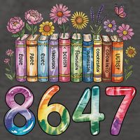 Floral Bookshelf 8647 Inclusion And Love Teacher Vector Backpack