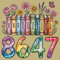 Floral Bookshelf 8647 Inclusion And Love Teacher Cooling Performance Crew T-Shirt