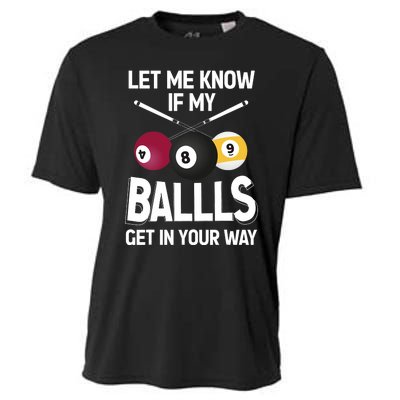 Funny Billiard 8 Ball Play Pool Table Cue Stick Snooker Cooling Performance Crew T-Shirt