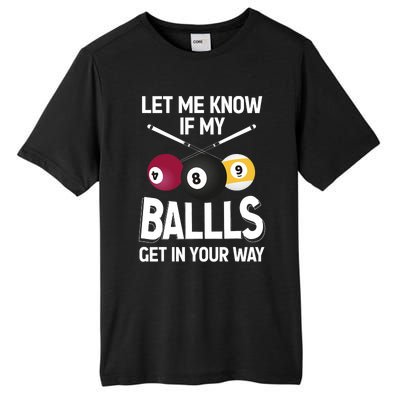 Funny Billiard 8 Ball Play Pool Table Cue Stick Snooker Tall Fusion ChromaSoft Performance T-Shirt