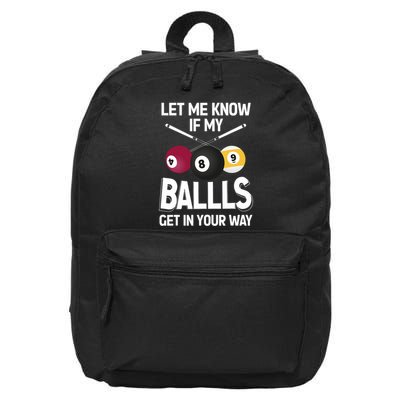 Funny Billiard 8 Ball Play Pool Table Cue Stick Snooker 16 in Basic Backpack
