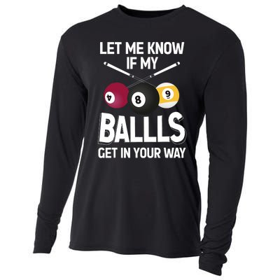 Funny Billiard 8 Ball Play Pool Table Cue Stick Snooker Cooling Performance Long Sleeve Crew