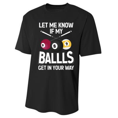 Funny Billiard 8 Ball Play Pool Table Cue Stick Snooker Performance Sprint T-Shirt