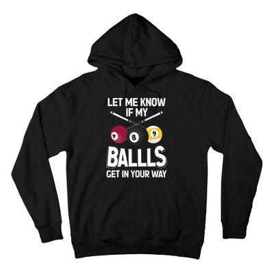 Funny Billiard 8 Ball Play Pool Table Cue Stick Snooker Tall Hoodie