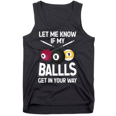 Funny Billiard 8 Ball Play Pool Table Cue Stick Snooker Tank Top