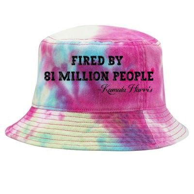 Fired By 81 Million People Kamala Harris Walz 2024 Tie-Dyed Bucket Hat