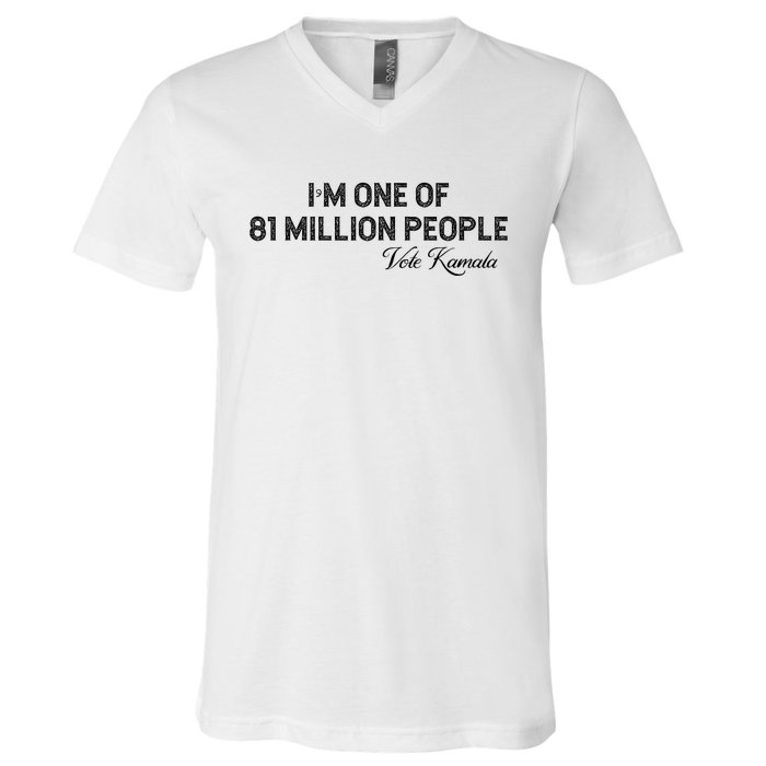 Fired By 81 Million People Kamala Harris Walz 2024 V-Neck T-Shirt