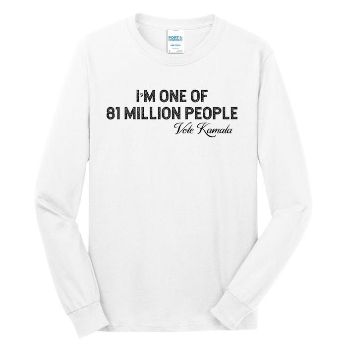 Fired By 81 Million People Kamala Harris Walz 2024 Tall Long Sleeve T-Shirt