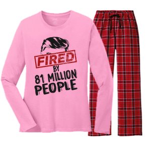 Fired By 81 Million People Fired By 81 Million People Women's Long Sleeve Flannel Pajama Set 