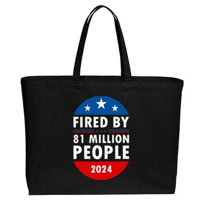 Fired By 81 Million People Harris Walz Waltz 2024 Cat Ladies Cotton Canvas Jumbo Tote