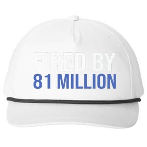 Fired By 81 Million People Kamala Harris Debate 2024 Snapback Five-Panel Rope Hat