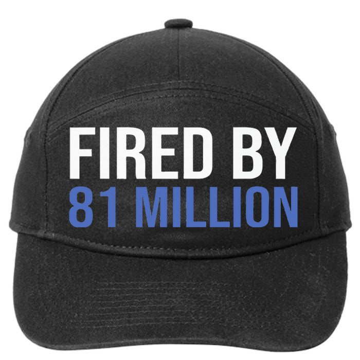 Fired By 81 Million People Kamala Harris Debate 2024 7-Panel Snapback Hat