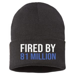 Fired By 81 Million People Kamala Harris Debate 2024 Sustainable Knit Beanie