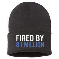 Fired By 81 Million People Kamala Harris Debate 2024 Sustainable Knit Beanie