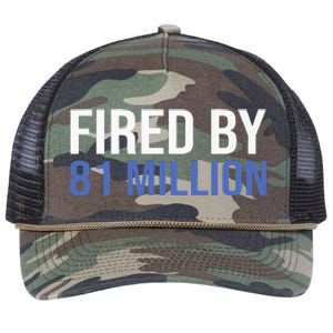 Fired By 81 Million People Kamala Harris Debate 2024 Retro Rope Trucker Hat Cap