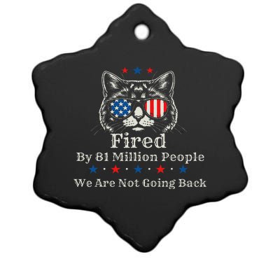 Fired By 81 Million People 2024 For President Usa Ceramic Star Ornament