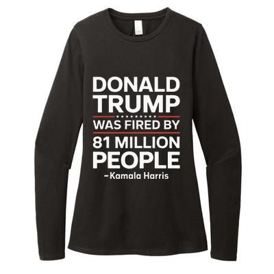 Fired By 81 Million People Kamala Harris Trump Debate Womens CVC Long Sleeve Shirt