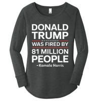 Fired By 81 Million People Kamala Harris Trump Debate Women's Perfect Tri Tunic Long Sleeve Shirt