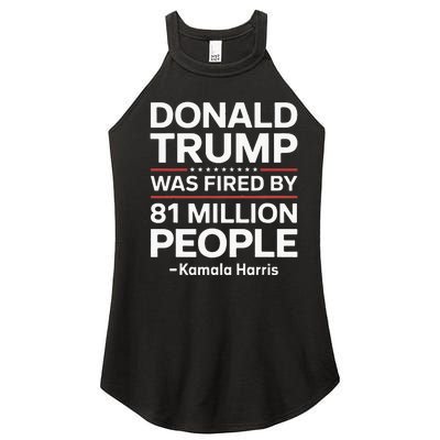 Fired By 81 Million People Kamala Harris Trump Debate Women's Perfect Tri Rocker Tank