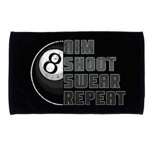 Funny Billiards 8ball Pool Player Cool Gift Microfiber Hand Towel