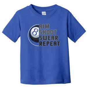 Funny Billiards 8ball Pool Player Cool Gift Toddler T-Shirt