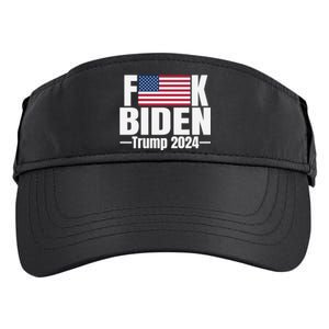 Fuck Biden American Flag Trump 2024 Adult Drive Performance Visor