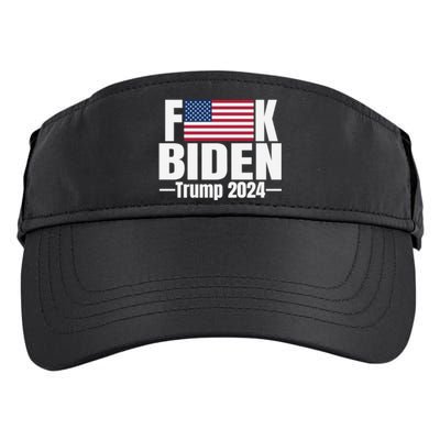 Fuck Biden American Flag Trump 2024 Adult Drive Performance Visor