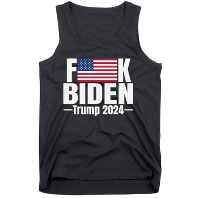 Fuck Biden American Flag Trump 2024 Tank Top