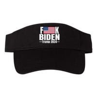 Fuck Biden American Flag Trump 2024 Valucap Bio-Washed Visor