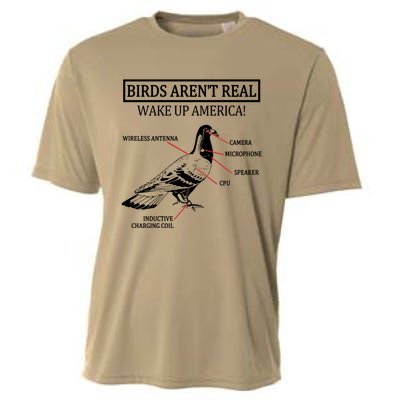 Funny Birds Aren't Real Wake Up America! They're Government Drones 1 Cooling Performance Crew T-Shirt