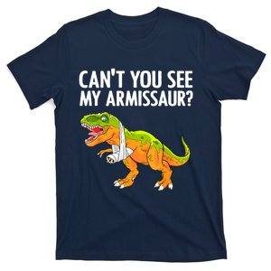 Funny Broken Arm For Boy Hand Wrist Injury Dinosaur T-Shirt