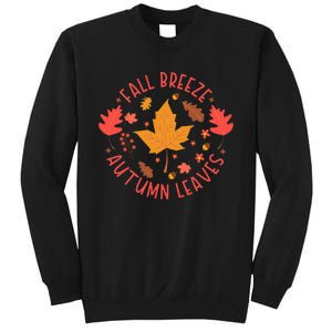 Fall Breeze Autumn Leaves Cute Maple Leaf Sweatshirt