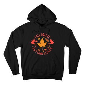 Fall Breeze Autumn Leaves Cute Maple Leaf Tall Hoodie