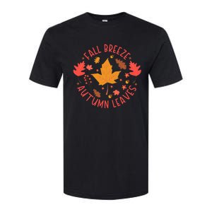 Fall Breeze Autumn Leaves Cute Maple Leaf Softstyle CVC T-Shirt