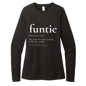 Funtie Best Aunt Ever Cool Aunt Favorite Aunt Womens CVC Long Sleeve Shirt