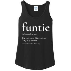 Funtie Best Aunt Ever Cool Aunt Favorite Aunt Ladies Essential Tank