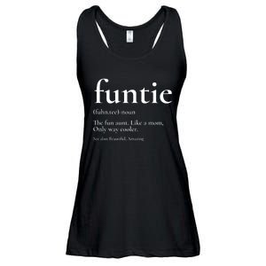 Funtie Best Aunt Ever Cool Aunt Favorite Aunt Ladies Essential Flowy Tank