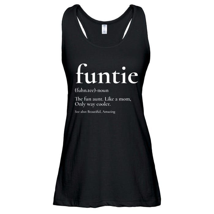 Funtie Best Aunt Ever Cool Aunt Favorite Aunt Ladies Essential Flowy Tank